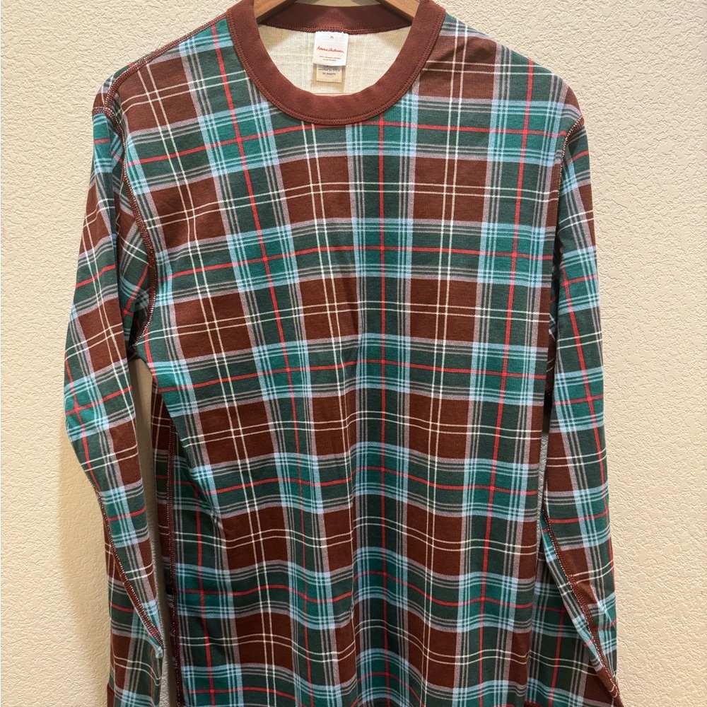 Hannah Anderson Christmas Plaid Long Sleeve Pajama Shirt & Pant